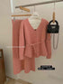 Women Winter Warm Knitted Cardigan With Skirts Sets
